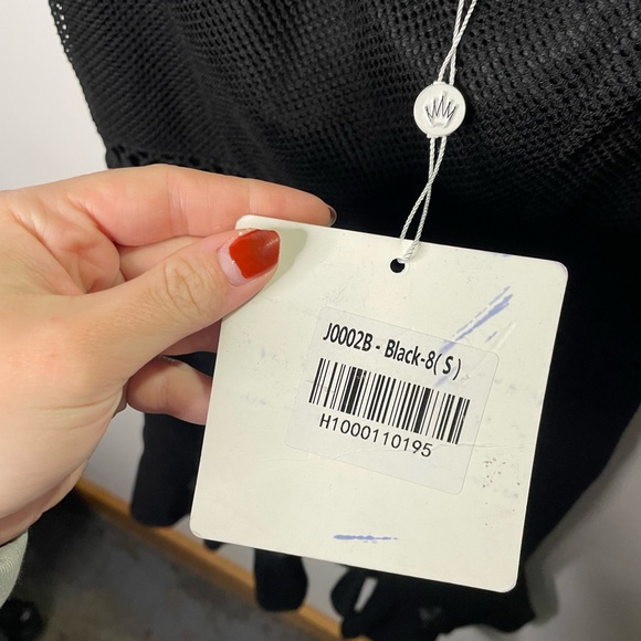 NWT Hello Molly In Other News Dress Black Ruffle Net - Picture 3 of 12